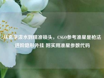 从玄学泼水到精准锁头，CSGO参考准星是枪法进阶隐形外挂 附实用准星参数代码