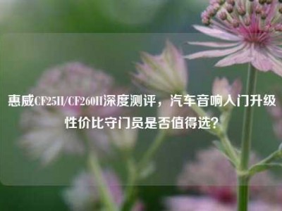 惠威CF25II/CF260II深度测评，汽车音响入门升级性价比守门员是否值得选？