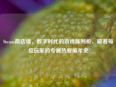 Steam商店墙，数字时代的游戏陈列柜，藏着每位玩家的专属热爱编年史