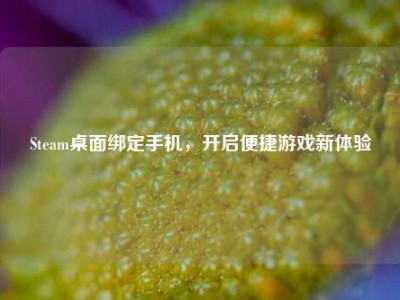 Steam桌面绑定手机，开启便捷游戏新体验