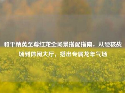 和平精英至尊红龙全场景搭配指南，从硬核战场到休闲大厅，搭出专属龙年气场