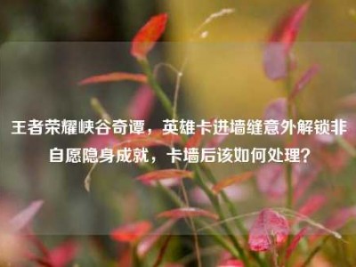 王者荣耀峡谷奇谭，英雄卡进墙缝意外解锁非自愿隐身成就，卡墙后该如何处理？