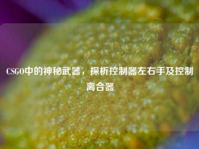 CSGO中的神秘武器，探析控制器左右手及控制离合器