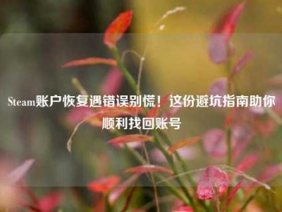 Steam账户恢复遇错误别慌！这份避坑指南助你顺利找回账号
