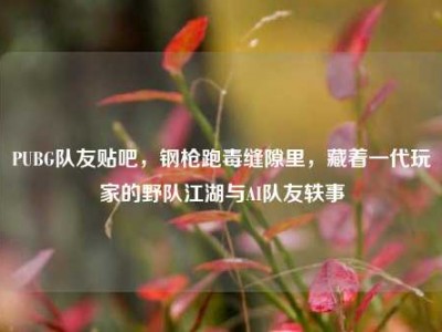 PUBG队友贴吧，钢枪跑毒缝隙里，藏着一代玩家的野队江湖与AI队友轶事
