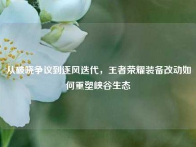 从破晓争议到逐风迭代，王者荣耀装备改动如何重塑峡谷生态