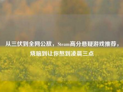 从三伏到全网公敌，Steam高分悬疑游戏推荐，烧脑到让你熬到凌晨三点