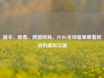 跳伞、跑毒、跨国同局，PUBG全球服里藏着鲜活的虚拟江湖