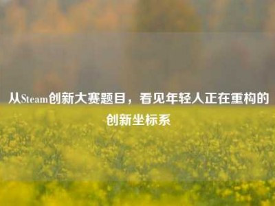从Steam创新大赛题目，看见年轻人正在重构的创新坐标系