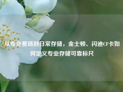 从专业赛场到日常存储，金士顿、闪迪CF卡如何定义专业存储可靠标尺
