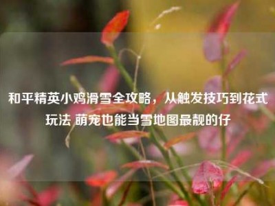 和平精英小鸡滑雪全攻略，从触发技巧到花式玩法 萌宠也能当雪地图最靓的仔