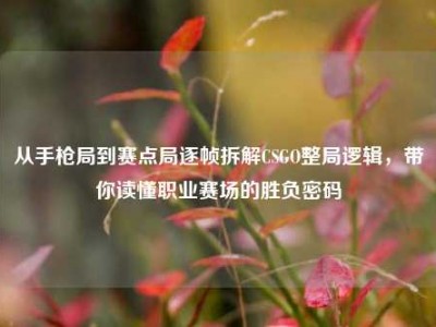 从手枪局到赛点局逐帧拆解CSGO整局逻辑，带你读懂职业赛场的胜负密码