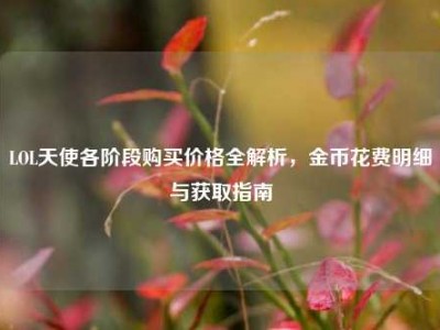 LOL天使各阶段购买价格全解析，金币花费明细与获取指南