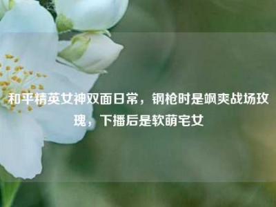和平精英女神双面日常，钢枪时是飒爽战场玫瑰，下播后是软萌宅女