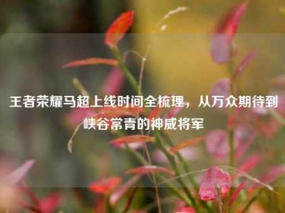 王者荣耀马超上线时间全梳理，从万众期待到峡谷常青的神威将军