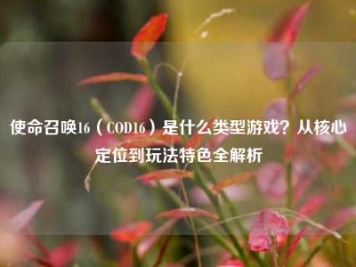 使命召唤16（COD16）是什么类型游戏？从核心定位到玩法特色全解析