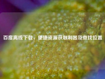 百度离线下载，便捷资源获取利器及查找位置
