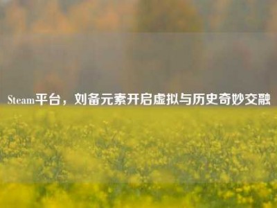Steam平台，刘备元素开启虚拟与历史奇妙交融