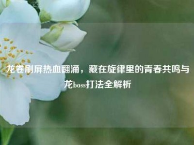 龙卷刷屏热血翻涌，藏在旋律里的青春共鸣与龙boss打法全解析