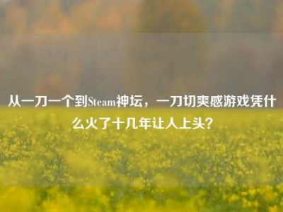 从一刀一个到Steam神坛，一刀切爽感游戏凭什么火了十几年让人上头？