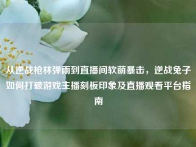 从逆战枪林弹雨到直播间软萌暴击，逆战兔子如何打破游戏主播刻板印象及直播观看平台指南