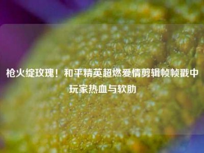枪火绽玫瑰！和平精英超燃爱情剪辑帧帧戳中玩家热血与软肋