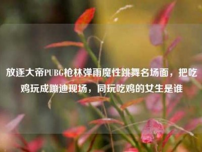 放逐大帝PUBG枪林弹雨魔性跳舞名场面，把吃鸡玩成蹦迪现场，同玩吃鸡的女生是谁