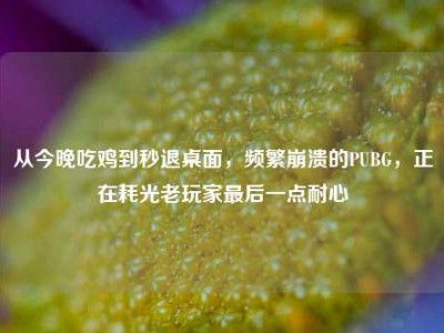 从今晚吃鸡到秒退桌面，频繁崩溃的PUBG，正在耗光老玩家最后一点耐心