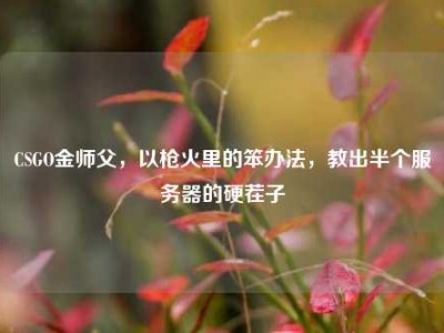 CSGO金师父，以枪火里的笨办法，教出半个服务器的硬茬子