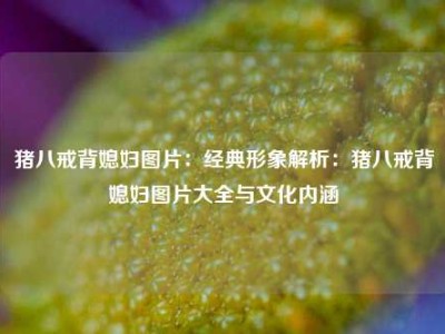 猪八戒背媳妇图片：经典形象解析：猪八戒背媳妇图片大全与文化内涵