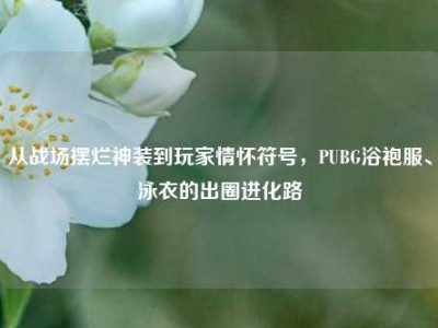 从战场摆烂神装到玩家情怀符号，PUBG浴袍服、泳衣的出圈进化路