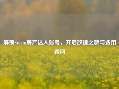 解锁Steam房产达人账号，开启改造之旅与费用疑问