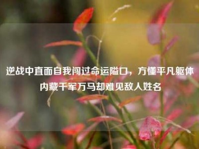 逆战中直面自我闯过命运隘口，方懂平凡躯体内藏千军万马却难见敌人姓名