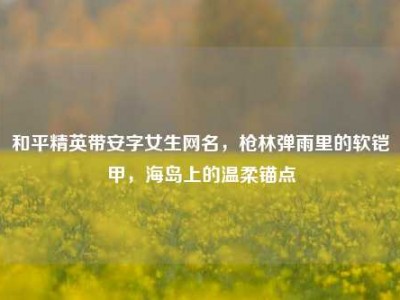 和平精英带安字女生网名，枪林弹雨里的软铠甲，海岛上的温柔锚点