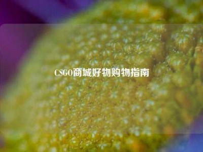 CSGO商城好物购物指南