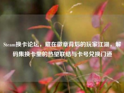 Steam换卡论坛，藏在徽章背后的玩家江湖，解码集换卡里的热望联结与卡号兑换门道