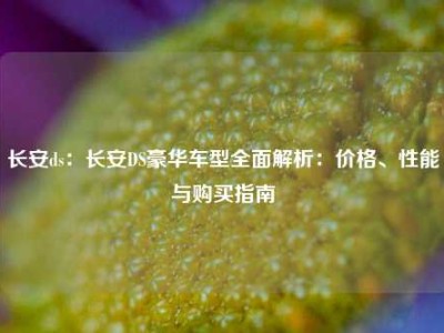 长安ds：长安DS豪华车型全面解析：价格、性能与购买指南