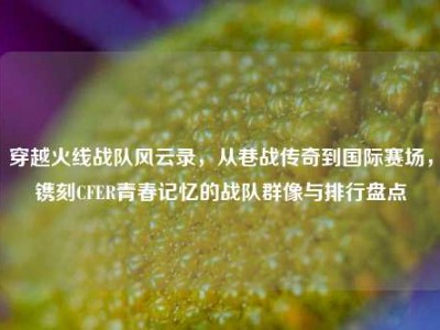 穿越火线战队风云录，从巷战传奇到国际赛场，镌刻CFER青春记忆的战队群像与排行盘点