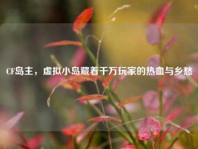 CF岛主，虚拟小岛藏着千万玩家的热血与乡愁