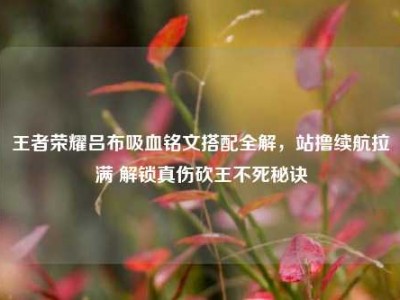 王者荣耀吕布吸血铭文搭配全解，站撸续航拉满 解锁真伤砍王不死秘诀