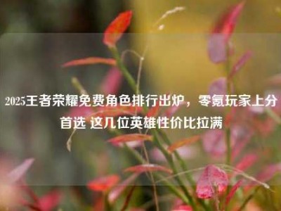 2025王者荣耀免费角色排行出炉，零氪玩家上分首选 这几位英雄性价比拉满