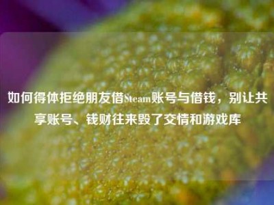 如何得体拒绝朋友借Steam账号与借钱，别让共享账号、钱财往来毁了交情和游戏库