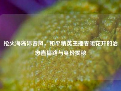 枪火海岛沐春风，和平精英主播春暖花开的治愈直播路与身份揭秘