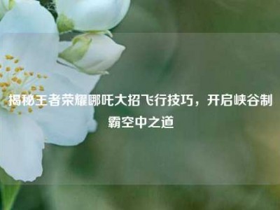 揭秘王者荣耀哪吒大招飞行技巧，开启峡谷制霸空中之道