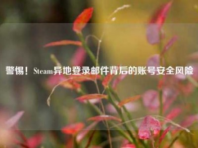 警惕！Steam异地登录邮件背后的账号安全风险