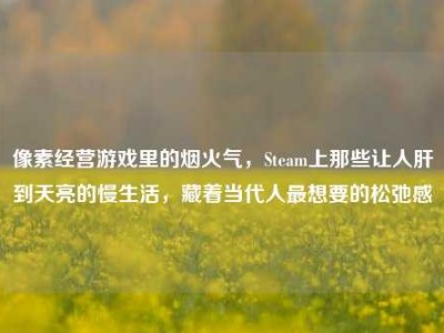 像素经营游戏里的烟火气，Steam上那些让人肝到天亮的慢生活，藏着当代人最想要的松弛感