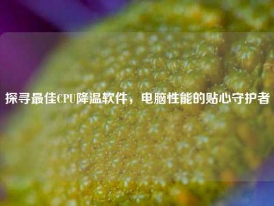 探寻最佳CPU降温软件，电脑性能的贴心守护者