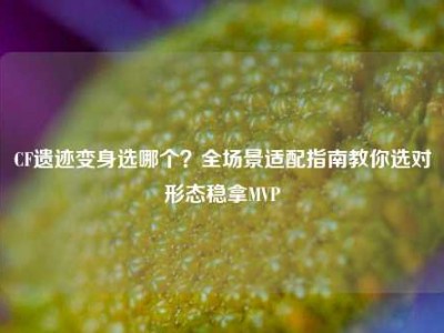 CF遗迹变身选哪个？全场景适配指南教你选对形态稳拿MVP