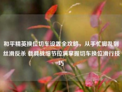 和平精英换位切车设置全攻略，从手忙脚乱到丝滑反杀 载具战细节拉满掌握切车换位滑行技巧