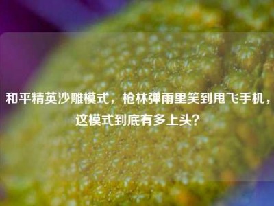 和平精英沙雕模式，枪林弹雨里笑到甩飞手机，这模式到底有多上头？